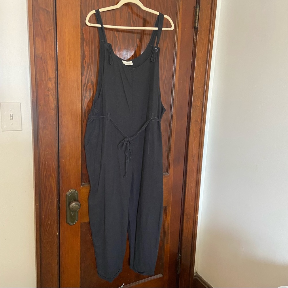 Universal Thread: Black, linen overalls, Size:XXL